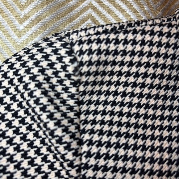 Zara Houndstooth Mini Dress Jacket Womens Size Medium Polyester Button Length 34 - Picture 6 of 8